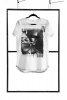 T-shirt men white S fashion